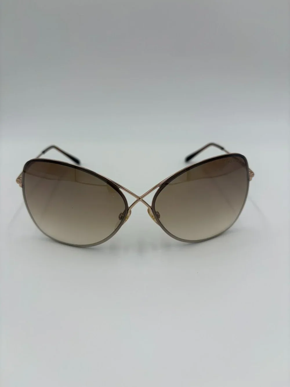 Authentic Tom Ford TF250 28F Women's Brown Butterfly Sunglasses 63/12/135 - Picture 7 of 12